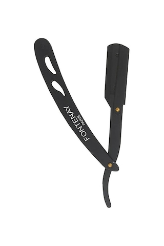 Fontenay Kapaklı Jilet Takılabilir Çelik Sakal Usturası Mat Siyah