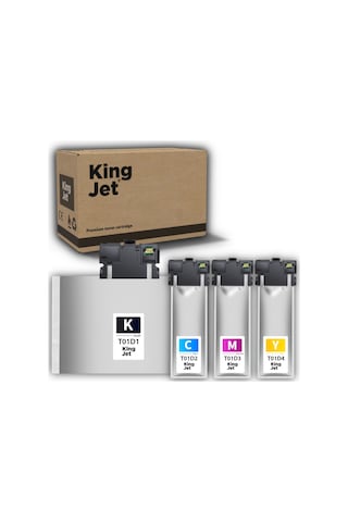 Kingjet Epson Uyumlu Wf-c579 C13t01d100 Yüksek Kapasiteli 4 Renk Takım Çipli Uyumlu Kartuş