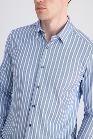 Twn Slim Fit Lacivert Çizgi Baskılı Gömlek 5ec02ad09259m Çok Renkli