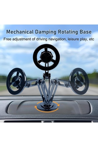 Monyee Altın Renkli Araç Telefon Tutucu: 360 Döner Manyetik Tutucu, Dayanıklı Çinko Alyuminyum, Ev Ve Ofis Uyumlu Altın