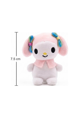 Gioc-hi Prezio-si Hello Kitty Peluş Serisi 7,5 Cm Sevimli My Melody Eğlenceli Oyuncak Çok Renkli