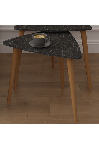 3 Lü Üçgen Zigon Sehpa Ahşap Ayaklı-sehpa02-royal Mermer