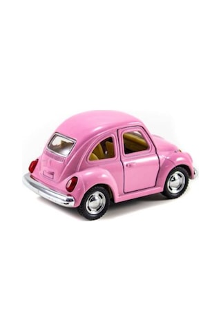 Metal Vosvos Araba Pembe Sevimli Vosvos Çek Bırak 10 Cm pembe