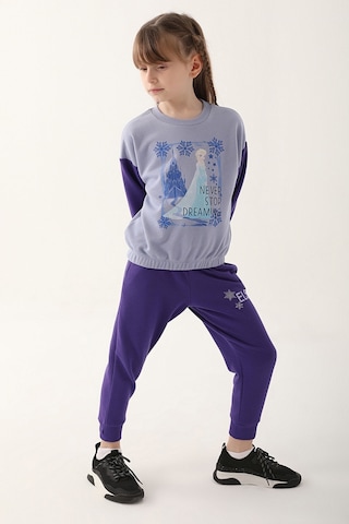 Frozen Açık İndigo Kız Çocuk Eşofman Takımı İndigo