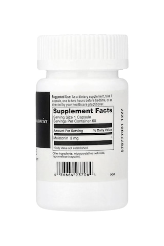Davinci Laboratories, Melatonin-3, 3 Mg, 60 Capsules