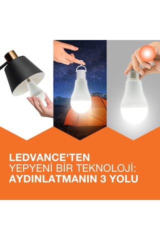 Osram Led 8 W 3000K 806LM E27 Duy Sarı Işık Şarjlı Ampul