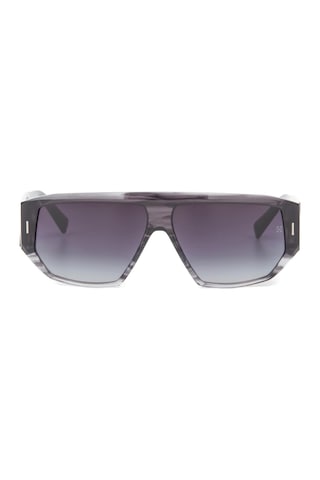 Hermossa Hm 1628 C3 60 Unisex Geometrik Şeffaf Füme Kemik Güneş Gözlüğü