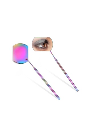 Flybuy Uzatma Tipi Sınıflandırması: Renkli Renk Önleyici Önleyici Muayene Lens Kök Kirpik Kirpik El Eğilme Dikdörtgen Buğu Aynası, Aynası Ayna Wb Diğer