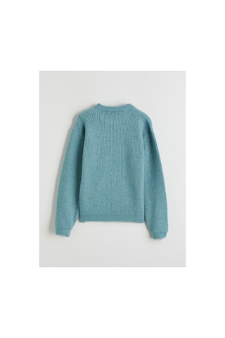 LC Waikiki Alıta Cıty Farkıyla Lcw Kids Yeşil Oval Yaka Kız Çocuk Triko Kazak Yesil - 925577834 Yesil