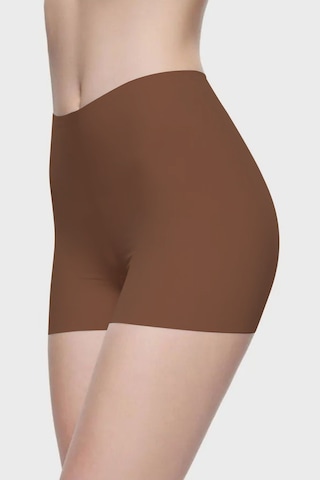 Carigna Model Dikişsiz Lazer Kesim Külot Boxer Esnek Iz Yapmayan Model Kahve Renk Kahve