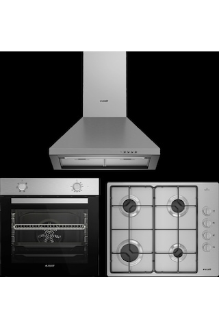 Arçelik AFM 130 I - OMD D 611 EI - P 27 YI Inox Ankastre Set