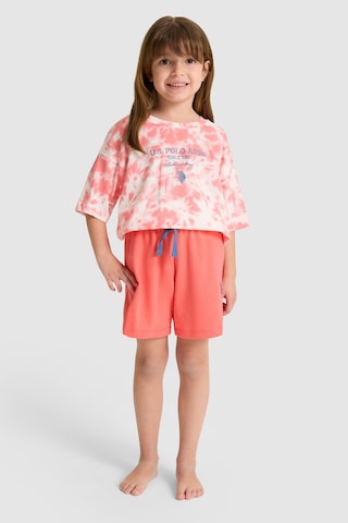 U.s. Polo Assn. Kız Çocuk Mercan Pijama Takım 50326614-vr204 Coral