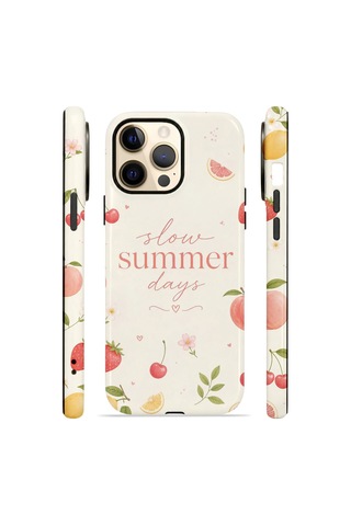 Apple iPhone Uyumlu 14 Pro Max Vorian Çift Katmanlı Magsafe Kılıf Slow Summer Days
