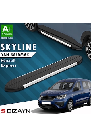 S-dizayn Renault Express Skyline Aluminyum Yan Basamak 203 Cm 2021 Üzeri A+ Kalite