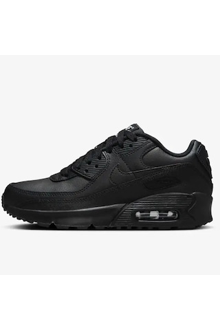 Nike Air Max 90 Unisex Leather Sneaker Hakiki Deri Günlük Spor Ayakkabı Siyah Siyah
