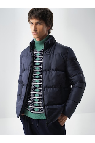 Lacivert Formunu Koruyan Regular Fit Mont 190540