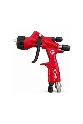 Ntools 8800 Hvlp Kırmızı Boya Sprey Tabancası 1.3mm Nozul, 600ml Hazne