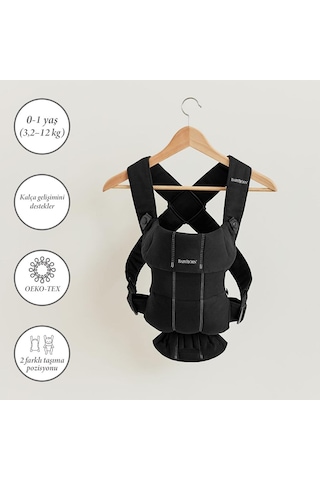 Babybjörn Mini Kanguru Cotton Black Renkli