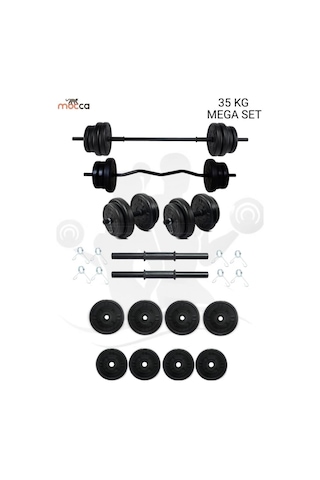 38 Kg Z-Barlı MEGASET Halter Seti Ve Dambıl Seti Ağırlık Fitness Seti 38 Kg Z-Barlı MEGASET Halter Seti Ve Dambıl Seti Ağırlık Fitness Seti