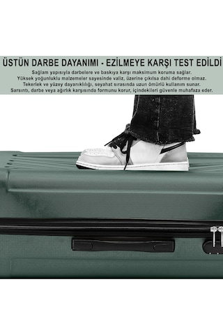 Anthony Jackson Ultra Hafif Abs Büyük Boy Valiz Trıon Koyu Haki