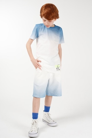 Brz Kids Baskılı Erkek Çocuk Şort Ekru