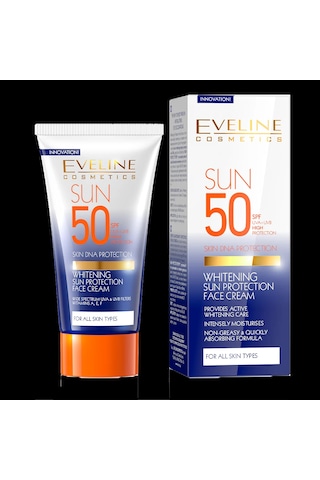 Dermaplus MD Eveline Beyazlatıcı ve Güneş Koruyucu Yüz Kremi SPF50+ 50 G