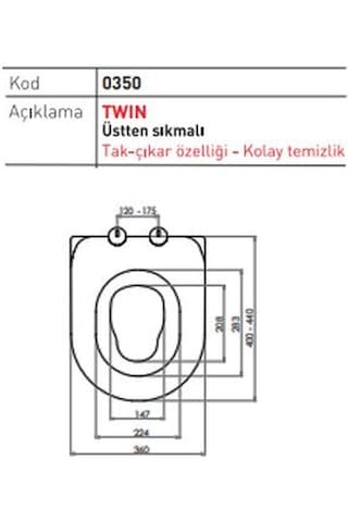 Nkp Twin Çocuk Adaptörlü Yavaş Kapanır Klozet Kapağı 0350