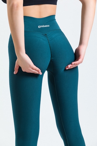 Gymhams Yeşil Kalçası Büzgülü Ve Ekstra Push Up Yüksek Bel Tayt Yeşil