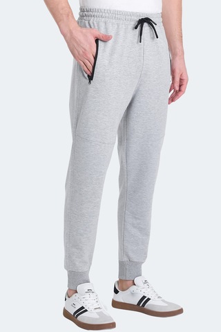 Slazenger Onon In Erkek Fermuar Cepli Gri Eşofman Altı Gri