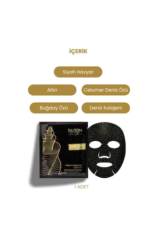 Tüm Ciltler Için Havyar / Kolajen /altın Tozu Içeren Anti Aging Etkili Face Care Kağıt Maske - 129096689