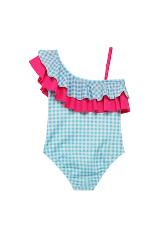 Uv Korumalı Askılı Mayo Kız Çocuk Yüzücü Mayo 5219 Mavi Mavi