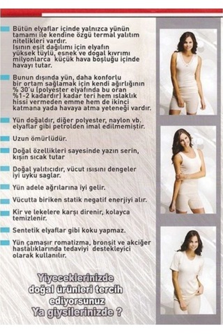 Moslab Momslab Uzun Kollu Yün Fanila İçlik Haki