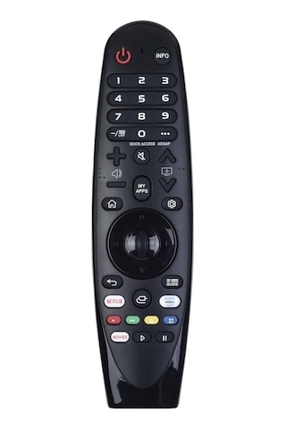 Universal LG Uyumlu Netflix Prime Video Movies Tuşlu Sihirli Kumanda Ses Komutsuz Led Tv Uzaktan Kumanda Tr-507