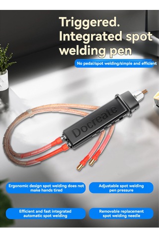 Wezone El Tipi Taşınabilir 18650 Batarya Nokta Kaynak Kalemi - Tetikli Entegre Tasarım, 16mm² Bakır Tel Ve U Tipi Bağlantı