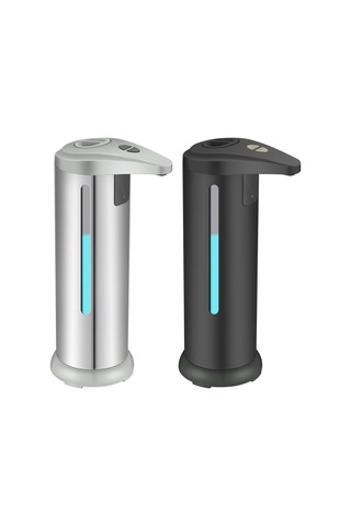 280ml Sliver-280ml Akıllı Kızılötesi Sensörlü Sabun Jel Dağıtıcı Otomatik Fotoselli El Yıkama Banyo Temizleme Tezgahı Paslanmaz Çelik