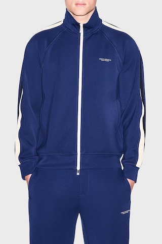 Armani Exchange Logolu Dik Yaka Fermuarlı Sweat Erkek Sweat Xm002892 Af19936 Ub095 Mavi