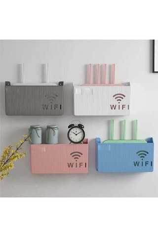 Tineke Gri Wifi Kutusu Duvar Asılabilir Sigorta Ve Modem Saklama Kutusu 25x15x6 Cm Gri