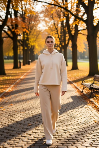 Benerly Kadın Kapüşonlu Düşük Kol Oversize Örme Sweatshirt Fonksiyonel Da Taş