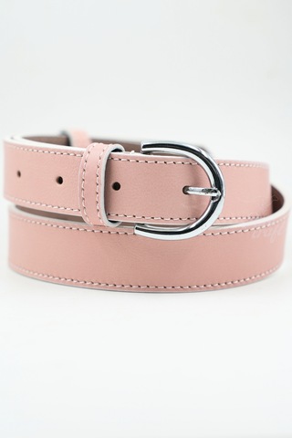 Parscraft Kadın Kemer Hakiki Deri 3 Cm Açık Pembe