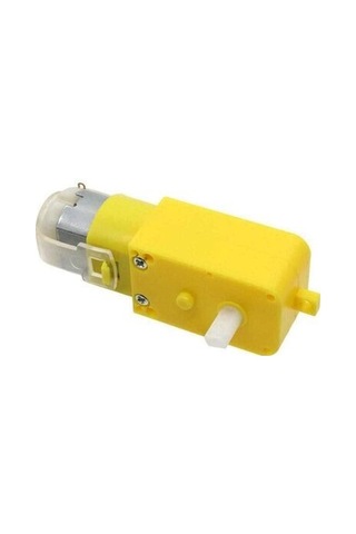 6v 250rpm Redüktörlü Dc Motor - Sarı Motor Sarı Tekerlek Uyumlu