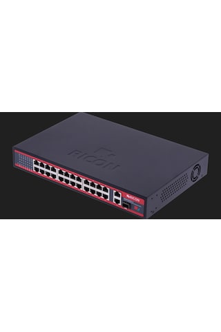 Ricon RSB243GEP-U 24 Port Gigabit Ethernet Power Over Ethernet Unmanaged Switch
