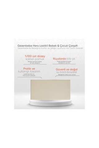 Gezenbebe Hero Lastikli Bebek Ve Çocuk Çarşafı 70x140