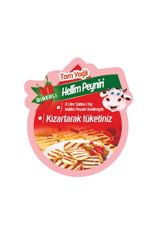 Tam Yağlı Biberli Hellim Peyniri 500 Gr