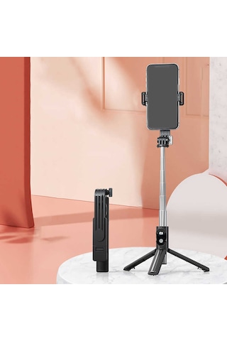 Ekılıf - Selfie Çubuğu P20h Çok Fonksiyonlu Selfie Çubuğu - Beyaz - T23269