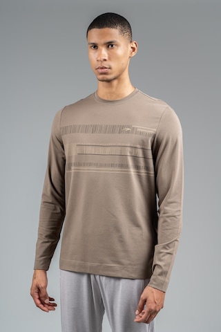 Maraton Regular Erkek Bisiklet Yaka Kakao Sweatshirt Kakao