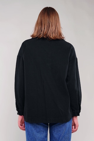 Gabria Gabardin Cepli Ceket Siyah