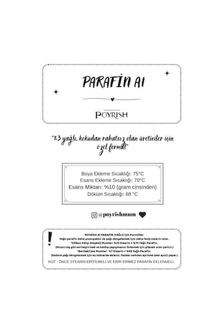 Mum Parafini 1 Kg. Poyrish A1