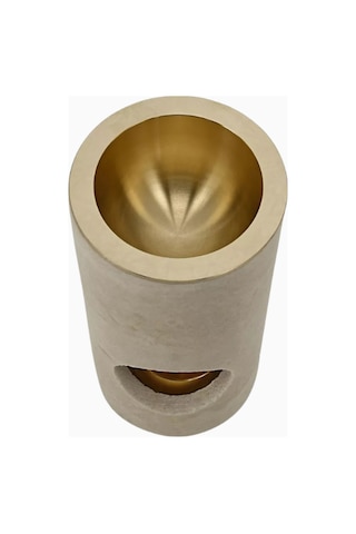 Montroi Traverten Mermer Oil Burner, El Yapımı Lüks Koku Aparatı