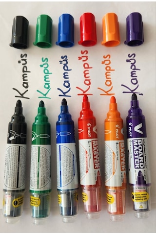 Pilot V Board Master Beyaz Tahta Kalemi 6'lı Set