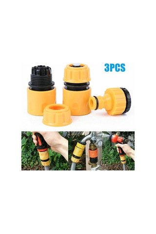 3pcs Bahçe Plastik Hortum Konnektör Borusu Hızlı Conection Adaptörü Su Durdurma Konnektörü 1/4inch